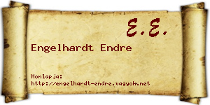 Engelhardt Endre névjegykártya